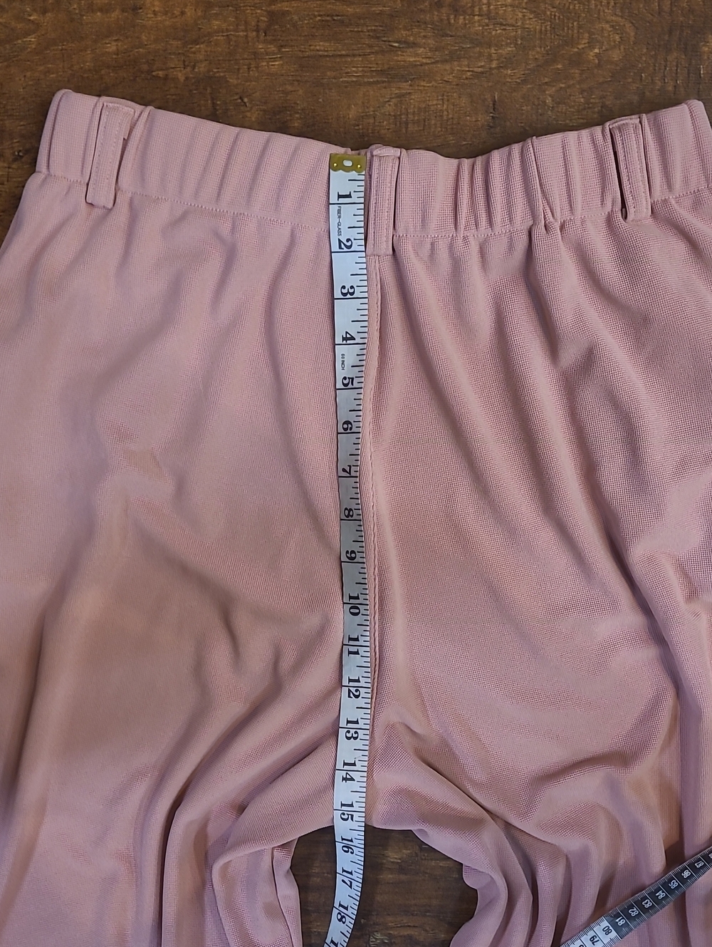Halara Wide Leg High-Waist Pants — Pink Pull On Every Day Dress Up Or Down Large - Picture 8 of 11